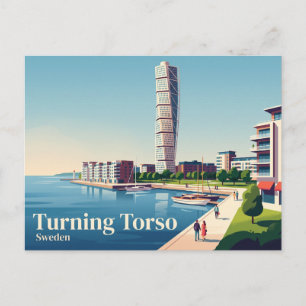 Carte Postale Turning Torso Suède