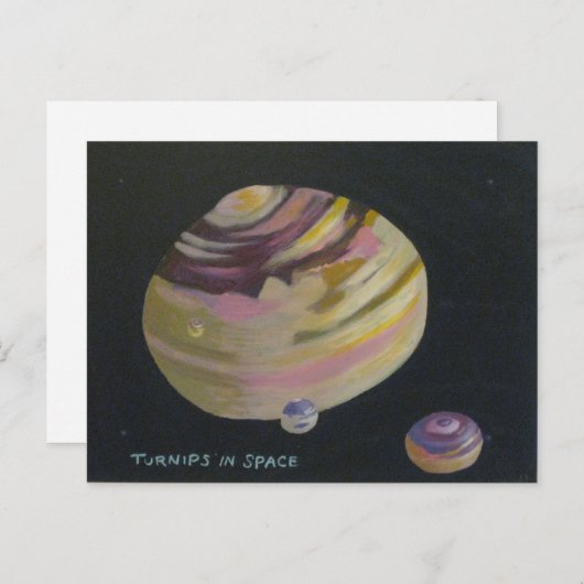 Carte Postale Turnips dans l'espace (Devant / Derrière)