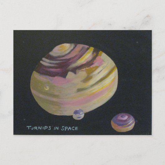 Carte Postale Turnips dans l'espace (Devant)