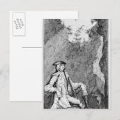 Carte Postale Turpin comme il s'est caché dans une grotte (Devant / Derrière)