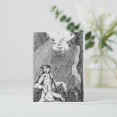 Carte Postale Turpin comme il s'est caché dans une grotte (Debout devant)