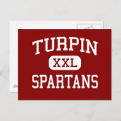 Carte Postale Turpin - Spartans - Lycée - Cincinnati Ohio (Devant / Derrière)