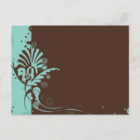 Carte Postale Turqouise Swirl (Devant)
