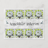 Carte Postale TURQUIE - Carrelage vert - Merci (Devant)