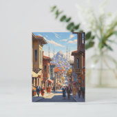 Carte Postale Turquie Istanbul Mosquée Bleue (Debout devant)