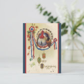 Carte Postale Turquie patriotique vintage Thanksgiving (Debout devant)