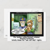 Carte Postale Turquie Prison Appelez Uniquement Drôle Tee - shir (Devant / Derrière)