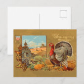 Carte postale Turquie Thankesgiving vintage (Devant / Derrière)