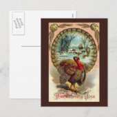 Carte postale Turquie Thankesgiving vintage (Devant / Derrière)