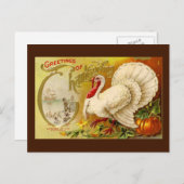 Carte postale Turquie Thankesgiving vintage (Devant / Derrière)