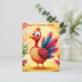Carte postale Turquie Thanksgiving mignonne (Debout devant)