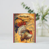 Carte postale Turquie Thanksgiving vintage Salutat (Debout devant)