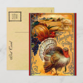 Carte postale Turquie Thanksgiving vintage Salutat (Devant / Derrière)