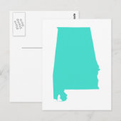 Carte Postale Turquoise Alabama (Devant / Derrière)