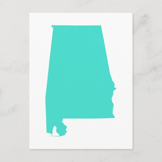 Carte Postale Turquoise Alabama (Devant)