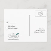 Carte postale turquoise Celtic Knot RSVP (Dos)