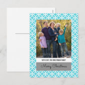 Carte postale Turquoise Classy Diamond Holiday Pho (Devant / Derrière)