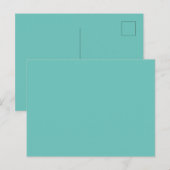 Carte postale turquoise | Conception de souvenir d (Devant / Derrière)
