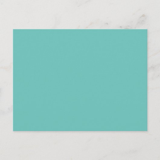 Carte postale turquoise | Conception de souvenir d (Devant)