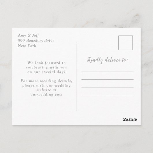 Carte Postale Turquoise et Argent Faux Parties scintillant Agate (Dos)