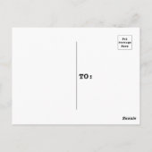 Carte Postale Turquoise et blanc Snowy Birch Tree hiver (Dos)