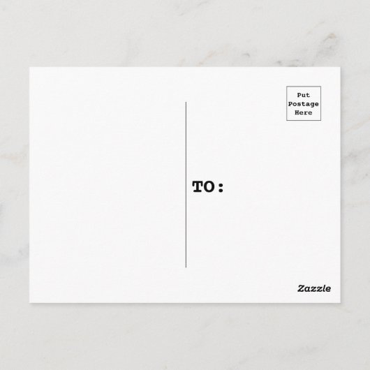 Carte Postale Turquoise et blanc Snowy Birch Tree hiver (Dos)