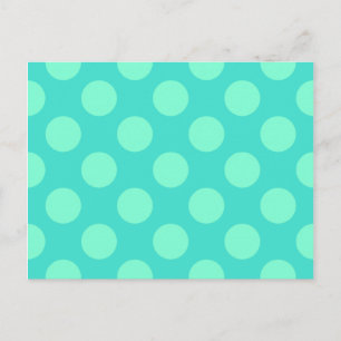 Carte Postale Turquoise et points d'aquamarine