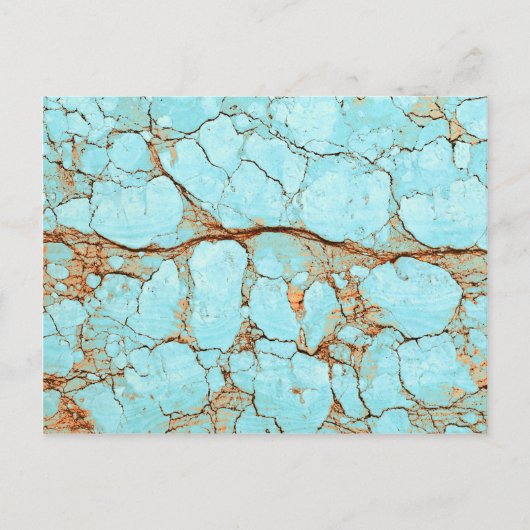 Carte Postale Turquoise fissurée (Devant)