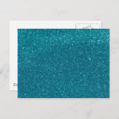 Carte Postale Turquoise Glitter (Devant / Derrière)
