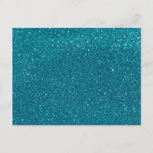 Carte Postale Turquoise Glitter (Devant)