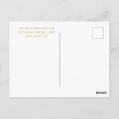 Carte Postale Turquoise Gold String Lights Surprise 75e annivers (Dos)