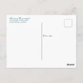 Carte Postale Turquoise Jane Austen Pride Préjugés Netherfield B (Dos)