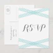 Carte Postale Turquoise Modern Deco Response (Devant / Derrière)