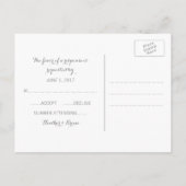 Carte Postale Turquoise Modern Deco Response (Dos)