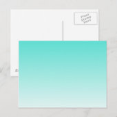 Carte Postale Turquoise Ombre Vide (Devant / Derrière)