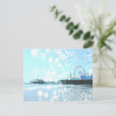 Carte Postale Turquoise Père Noël Monica Pier Spiderweb (Debout devant)