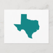 Carte Postale Turquoise pour le Texas (Devant)