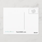 Carte Postale Turquoise Ribbon Hope Cancer de l'ovaire (Dos)