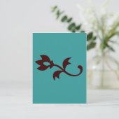Carte Postale Turquoise simple (Debout devant)