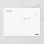 Carte Postale Turquoise Vert Marbre Bleu Fluide Art Hello (Dos)