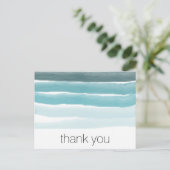 Carte postale turquoise Watercolor (Debout devant)