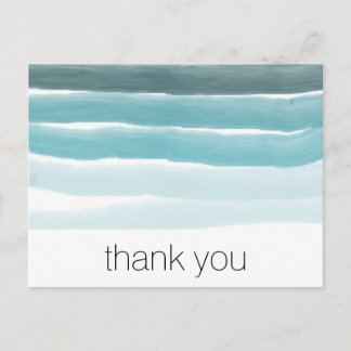 Carte postale turquoise Watercolor