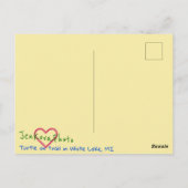 CARTE POSTALE TURTLE (Dos)