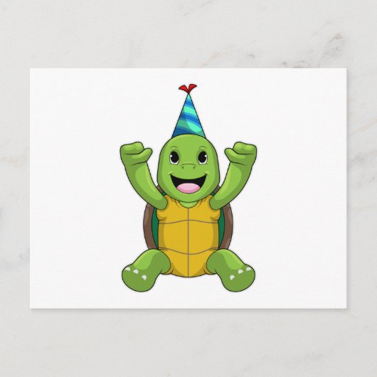 Carte Postale Turtle at Birthday (Devant)