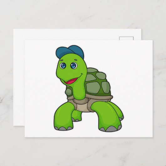 Carte Postale Turtle Cap (Devant / Derrière)