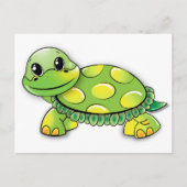 CARTE POSTALE TURTLE CARTOON (Devant)