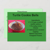 Carte Postale Turtle Cookie Balls (Devant / Derrière)