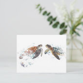 Carte Postale Turtle Couple (Debout devant)