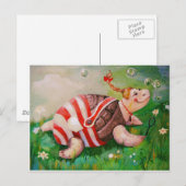 CARTE POSTALE TURTLE FUNNY (Devant / Derrière)