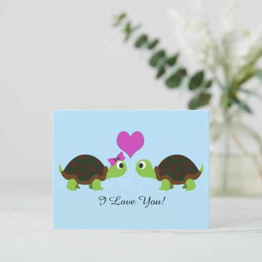 Carte Postale Turtle Love (Debout devant)